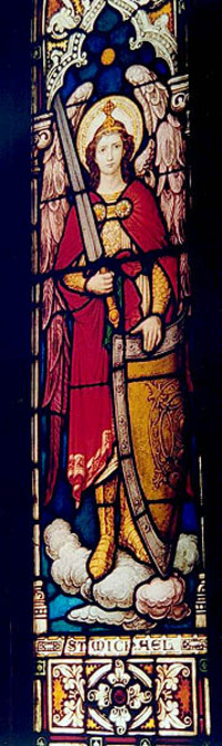 St. Michael with sword and shield